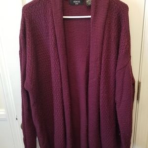 Burgundy cardigan